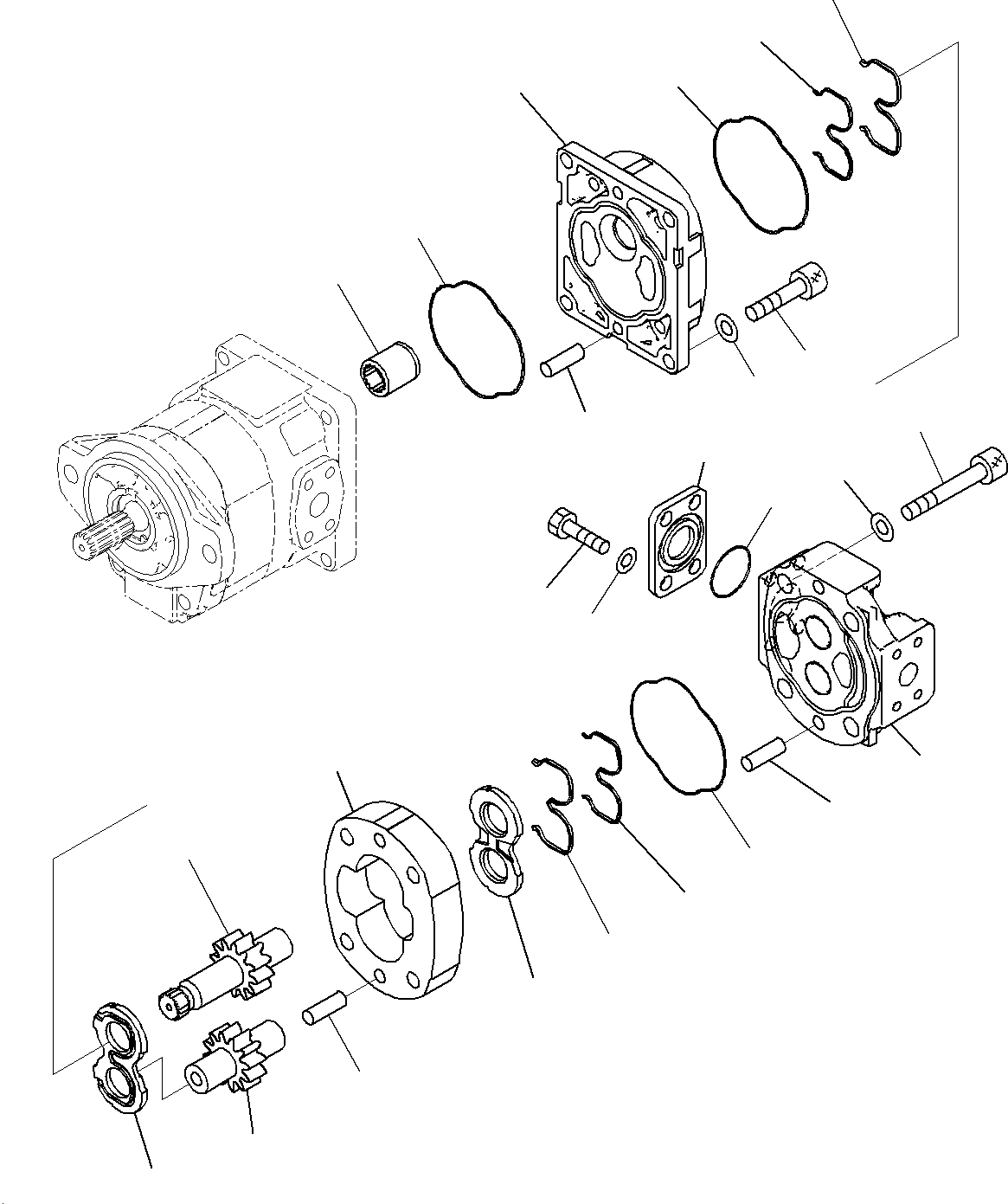 Pump Assembly, Gear (SAR 20) 705-22-26280 KOMATSU