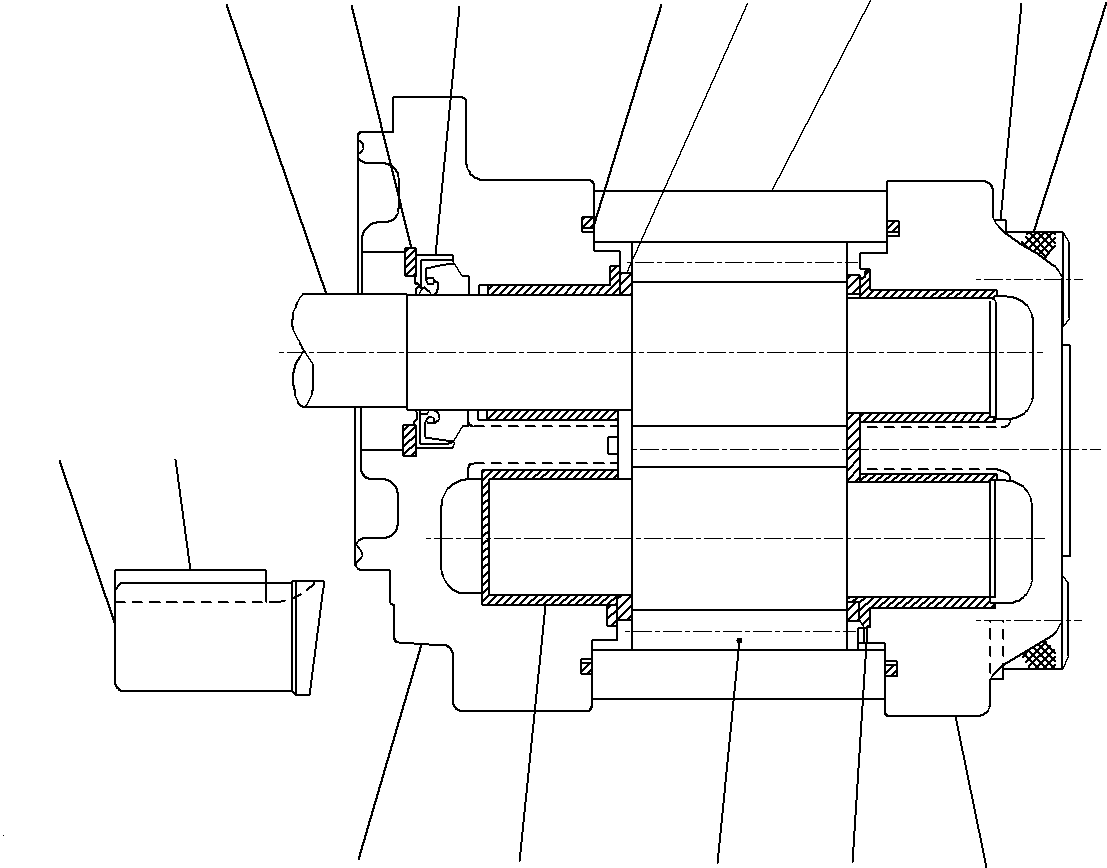 Case Assembly, Rear (708-2G-04750) KOMATSU