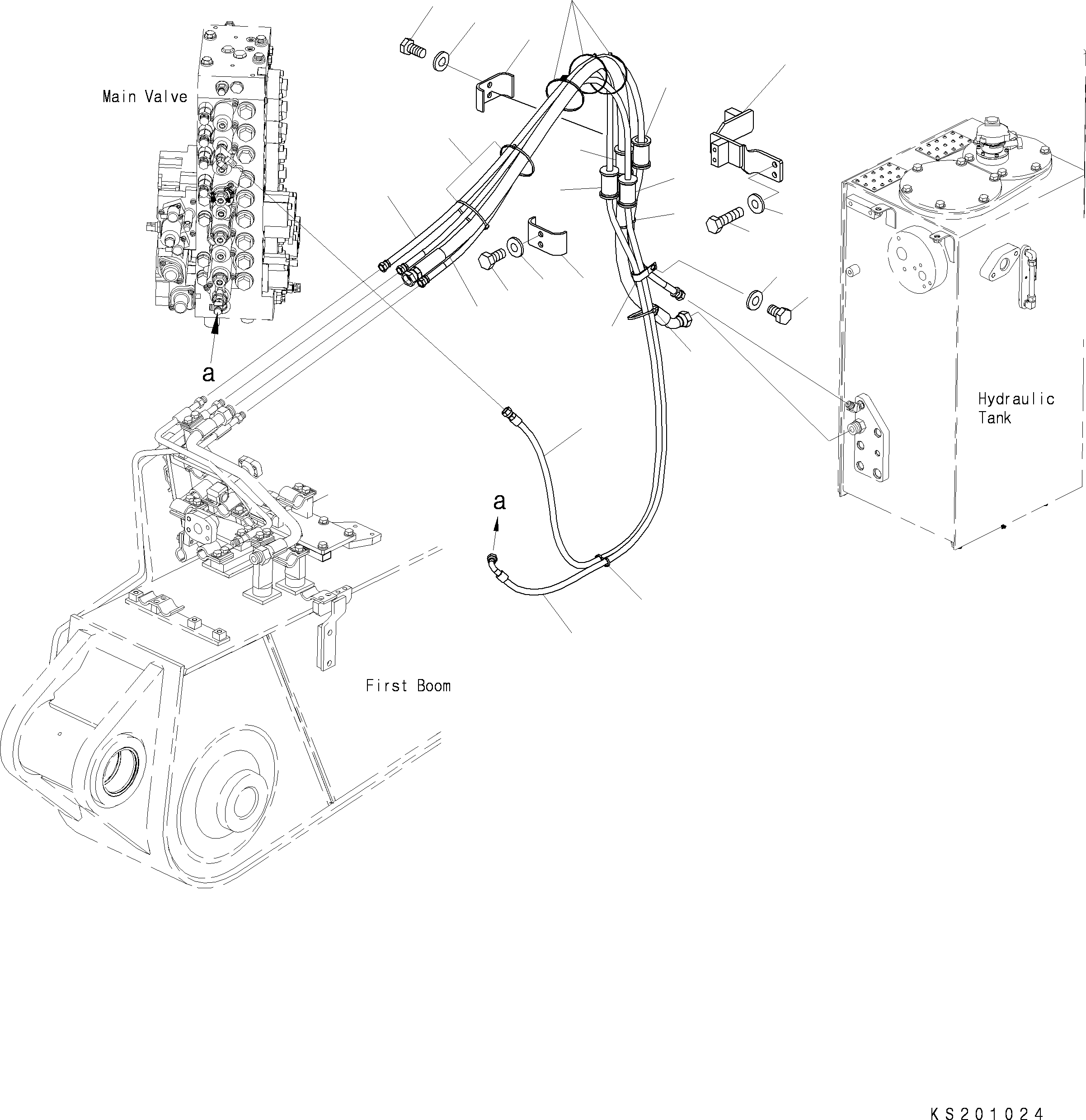 Шланг с торцевым уплотнением 02755-00623 KOMATSU