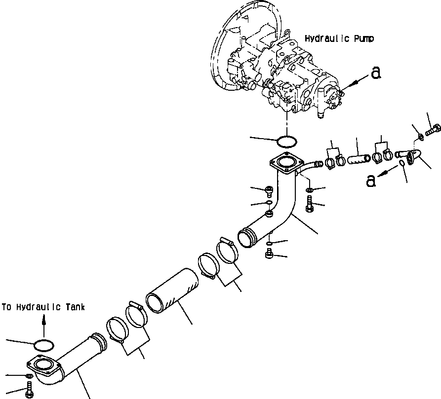 Трубка 207-62-61180 KOMATSU