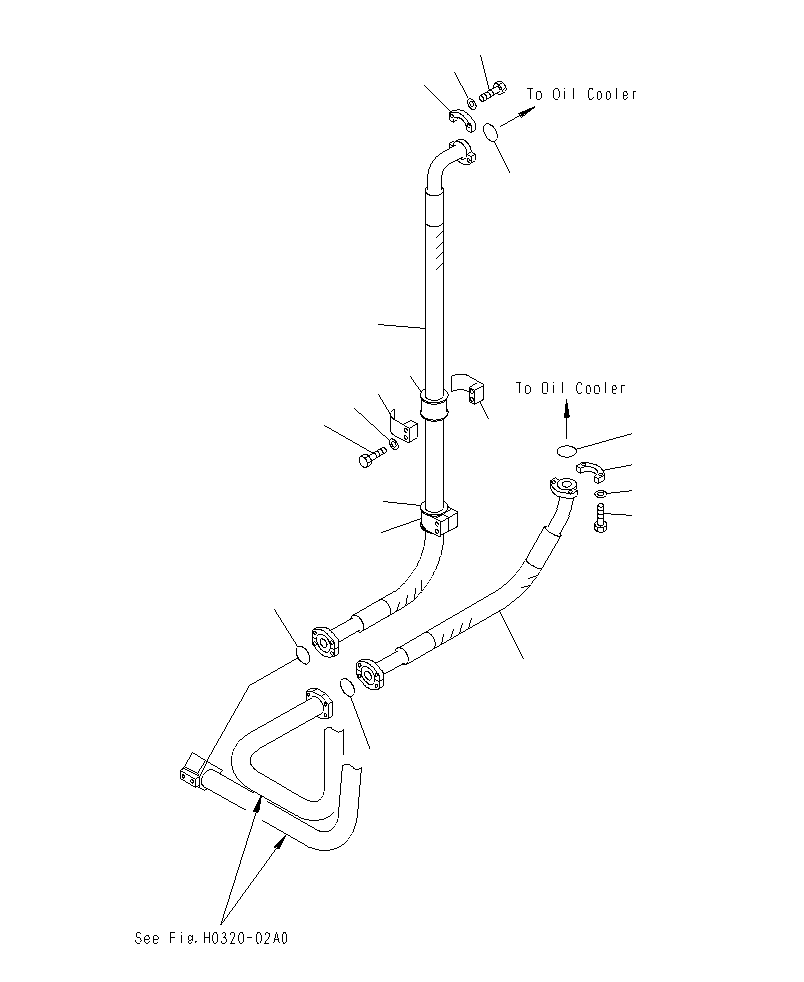 Шланг фланцевого типа 07298-02022 KOMATSU