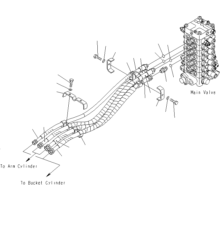 Шланг 2A5-62-12791 KOMATSU