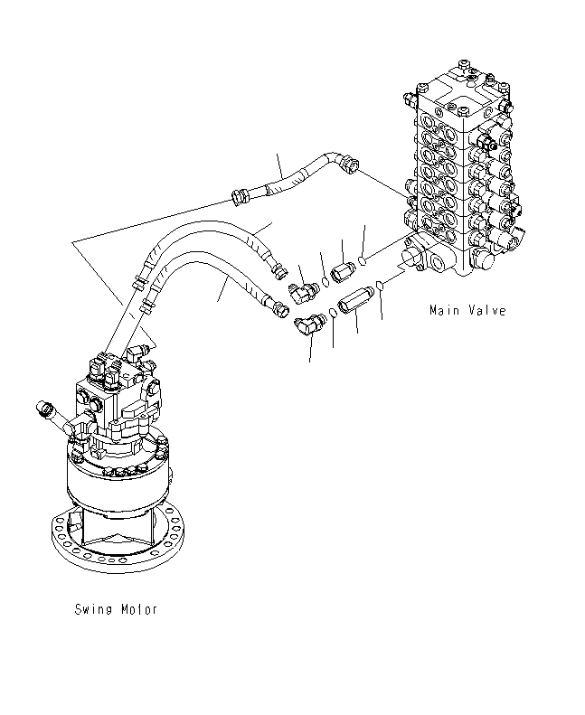 HOSE¤ 670MM 21K-62-72970 KOMATSU