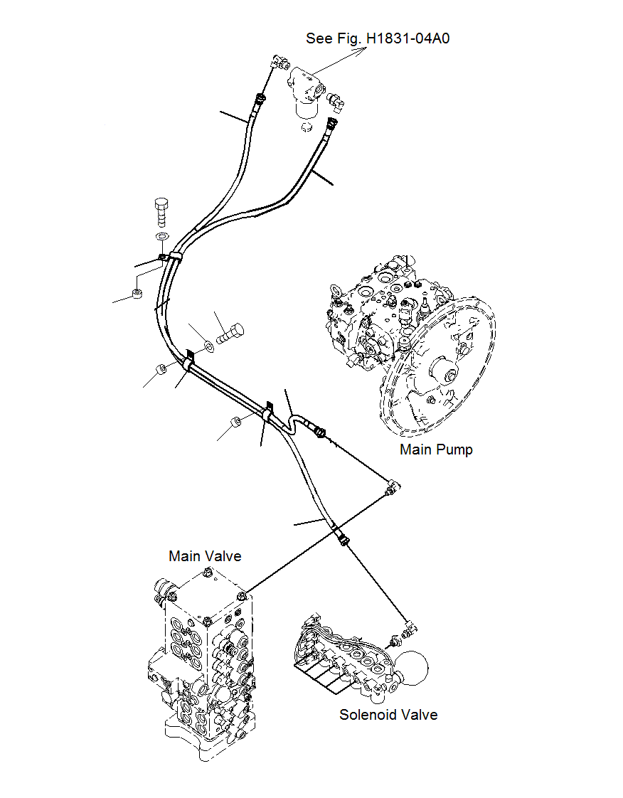 Шланг 203-62-15820 KOMATSU