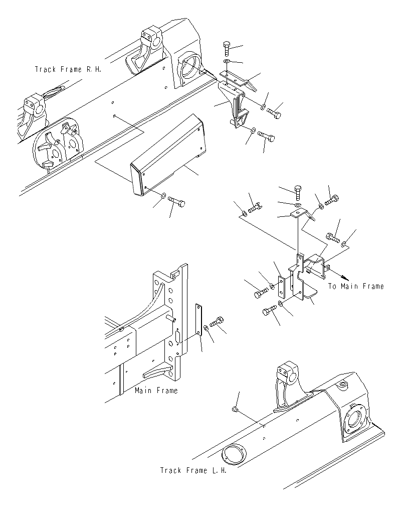 COVER, R.H 134-62-J1110 KOMATSU