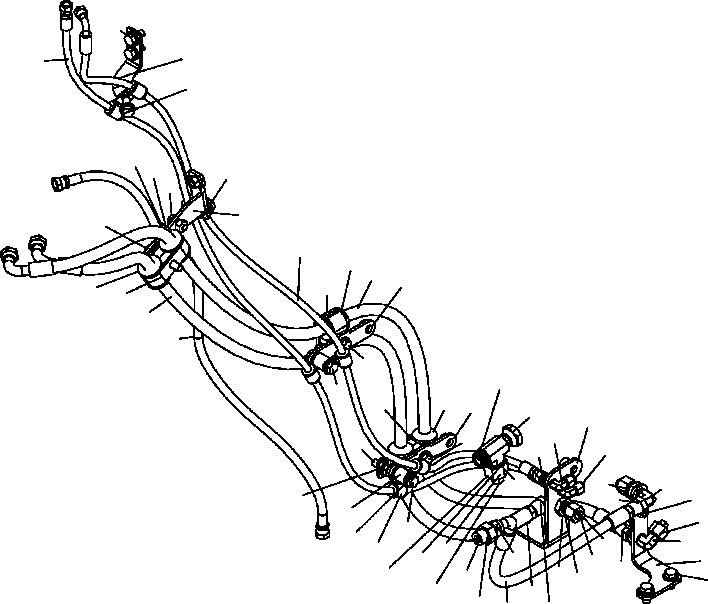 Шланг в сборе HOSE ASS'Y KOMATSU