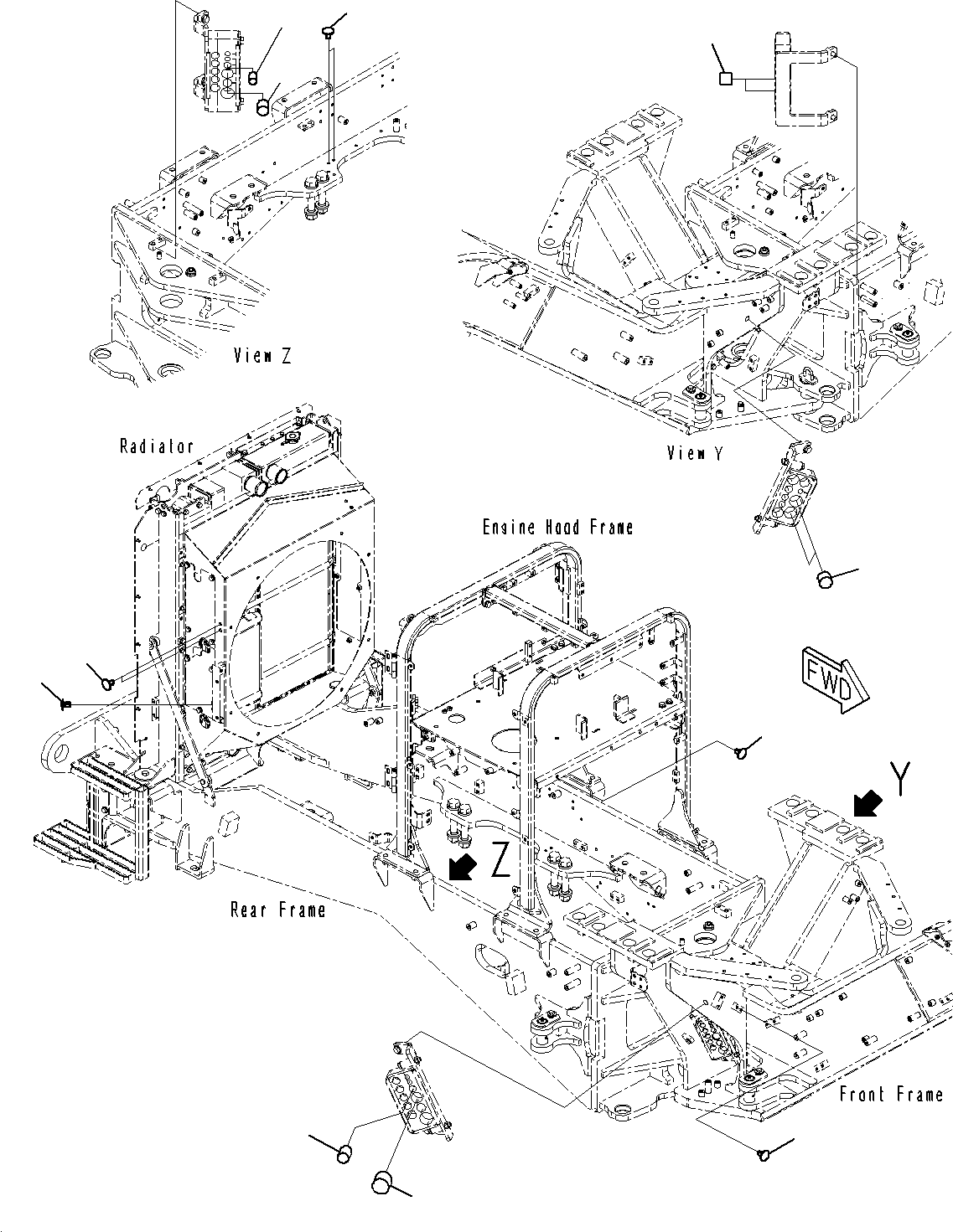 Пробка 22B-958-6890 KOMATSU