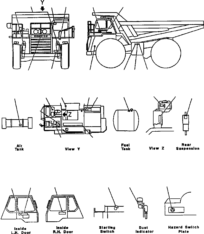 Маркировочная табличка 09390-51250 KOMATSU
