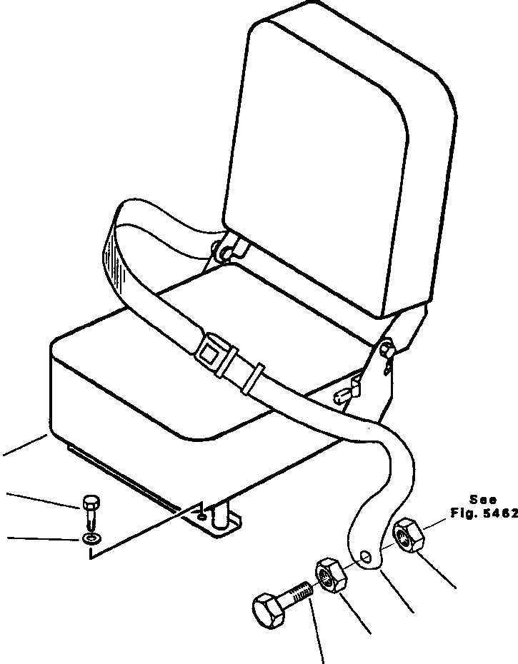 SEAT ASS'Y,(DELUXE) 561-57-64100 KOMATSU