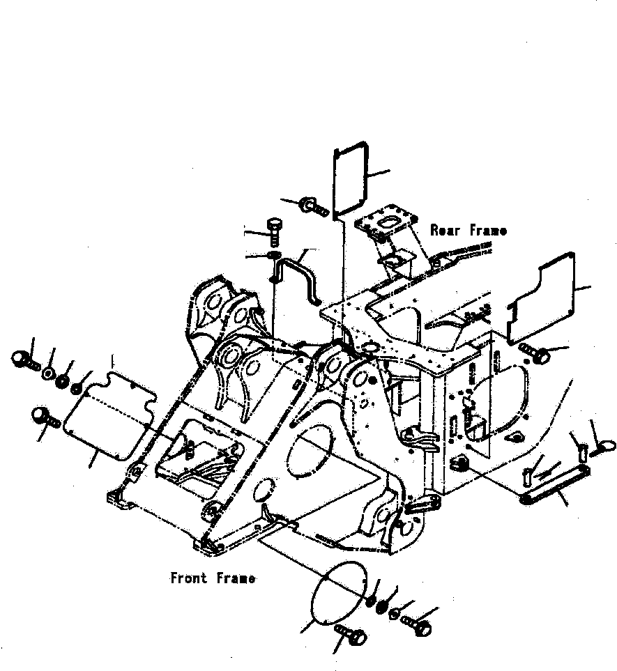 Крышка левая 425-S95-3840 KOMATSU