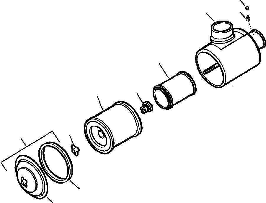 CLEANER ASSEMBLY, AIR 425-01-A2510 KOMATSU