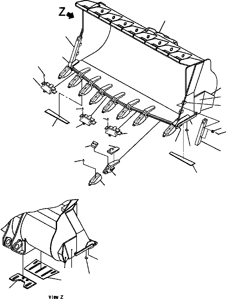 WEAR CORNER, LH 427-70-A3440 KOMATSU