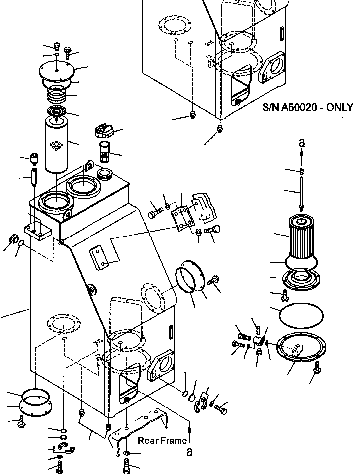 TANK, HYDRAULIC 428-60-25111 KOMATSU