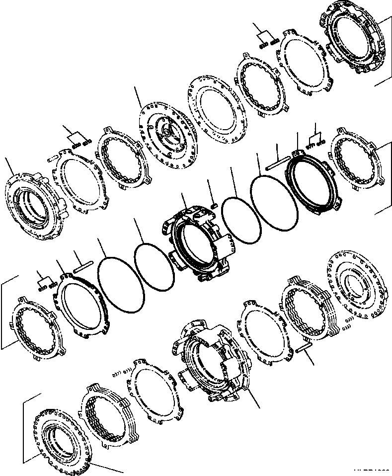 Сервисный комплект КПП 425-15-05412 KOMATSU