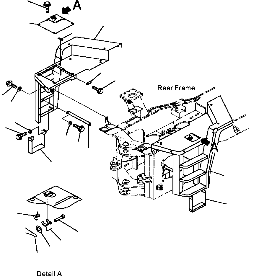 FLOOR,R.H. 425-54-24124 KOMATSU