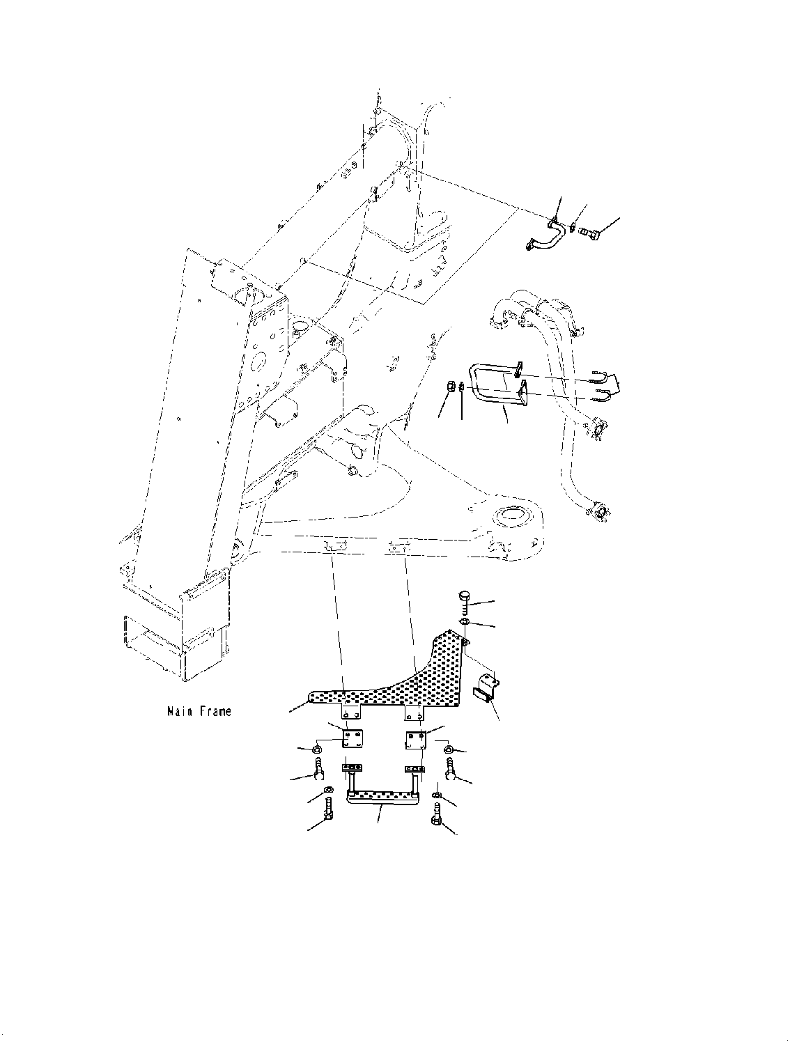 Подножка 561-54-8A741 KOMATSU