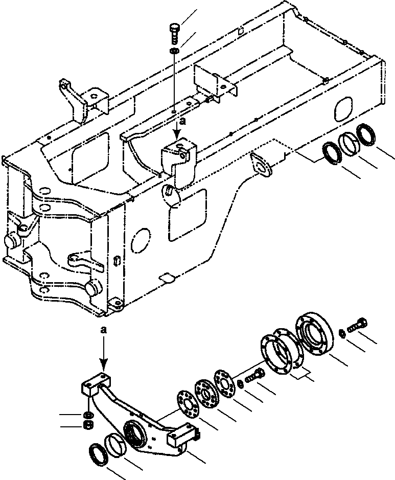 SUPPORT,REAR 418-46-27310 KOMATSU