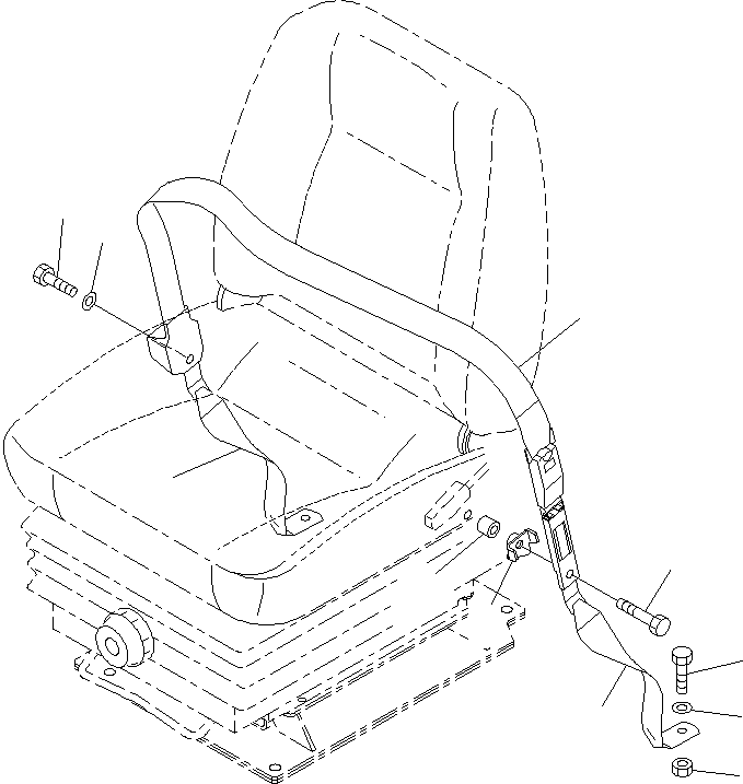 Seat Belt Assembly 12Y-57-11211 KOMATSU