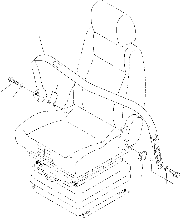 Seat Belt Assembly 12Y-57-11230 KOMATSU
