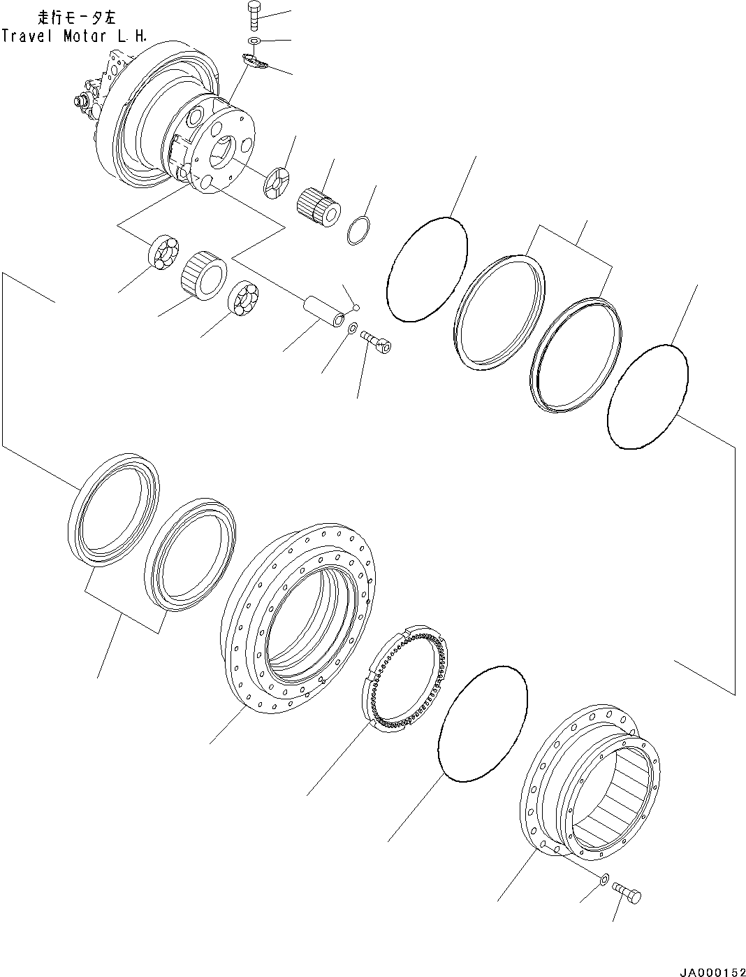 Болт с внутренним шестигранником 01253-61215 KOMATSU