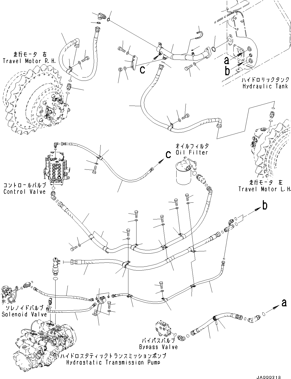 Шланг с торцевым уплотнением 02764-003A5 KOMATSU