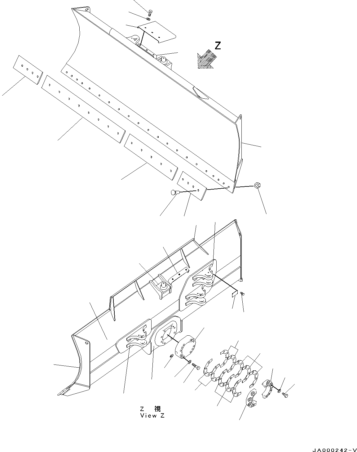 Blade Assembly 11Y-72-33101 KOMATSU