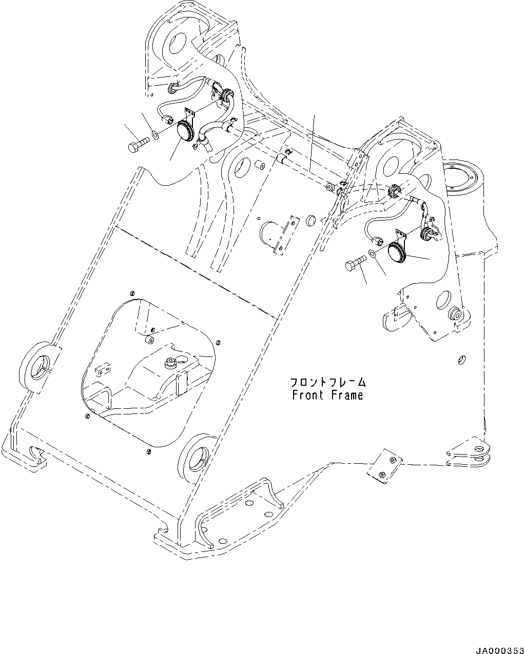 Wiring Harness(Front Electric Wiring Harness,Wiring Harness, Front,With Boom Kick-out) (417-06-42141) KOMATSU