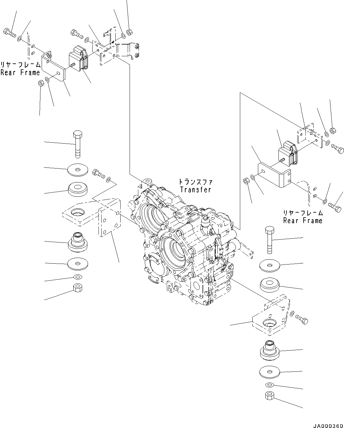 Bracket(Transfer,Related Parts) (418-14-31143) KOMATSU