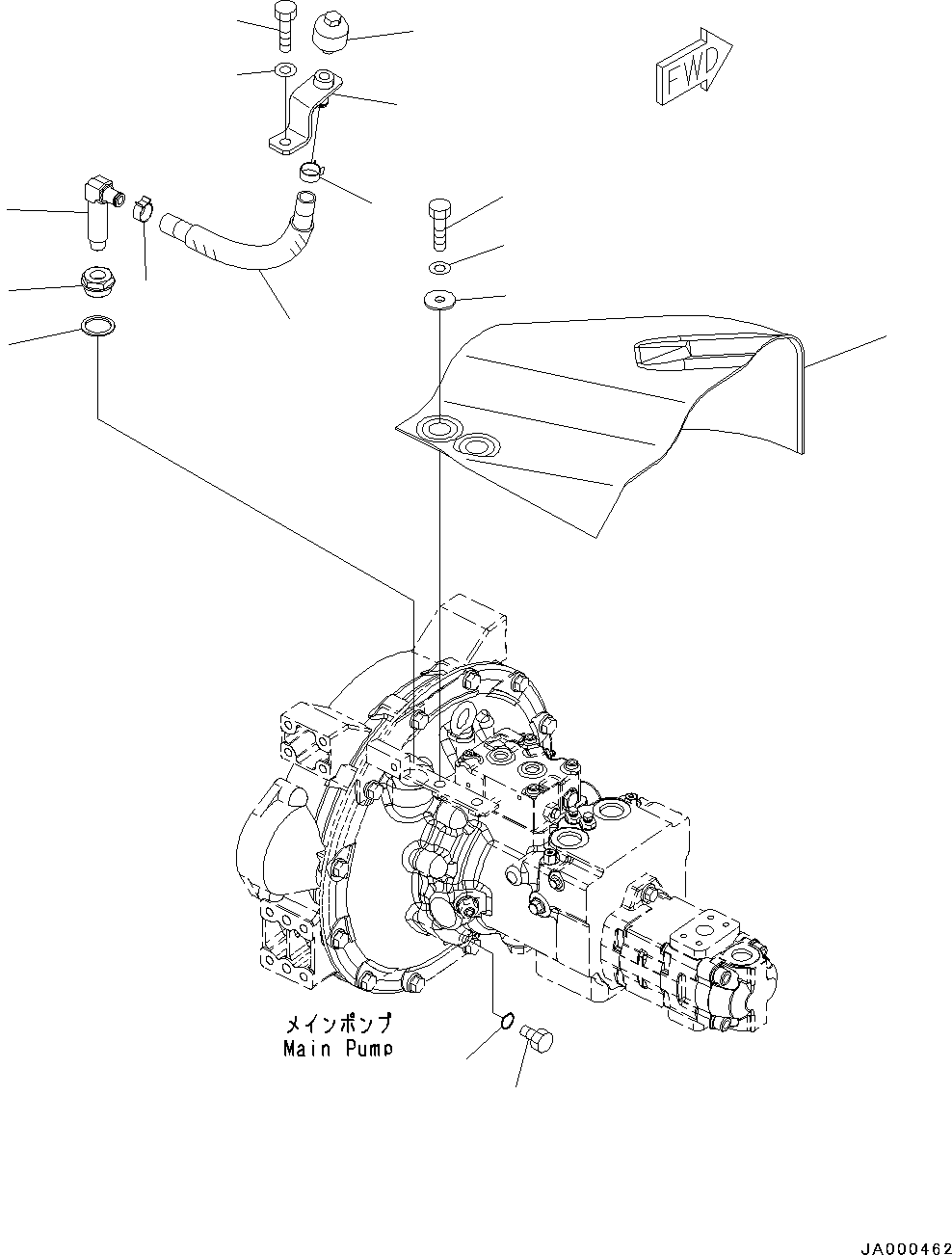 Шланг 22P-01-11131 KOMATSU