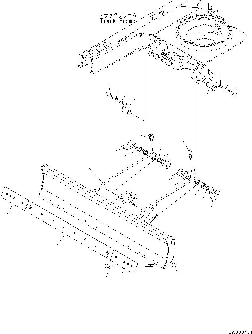 Blade Assembly 22P-71-00050 KOMATSU