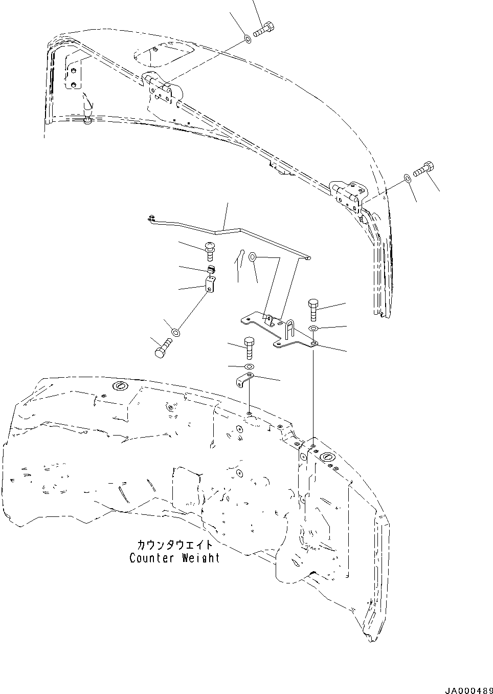 Кронштейн 22P-54-12980 KOMATSU