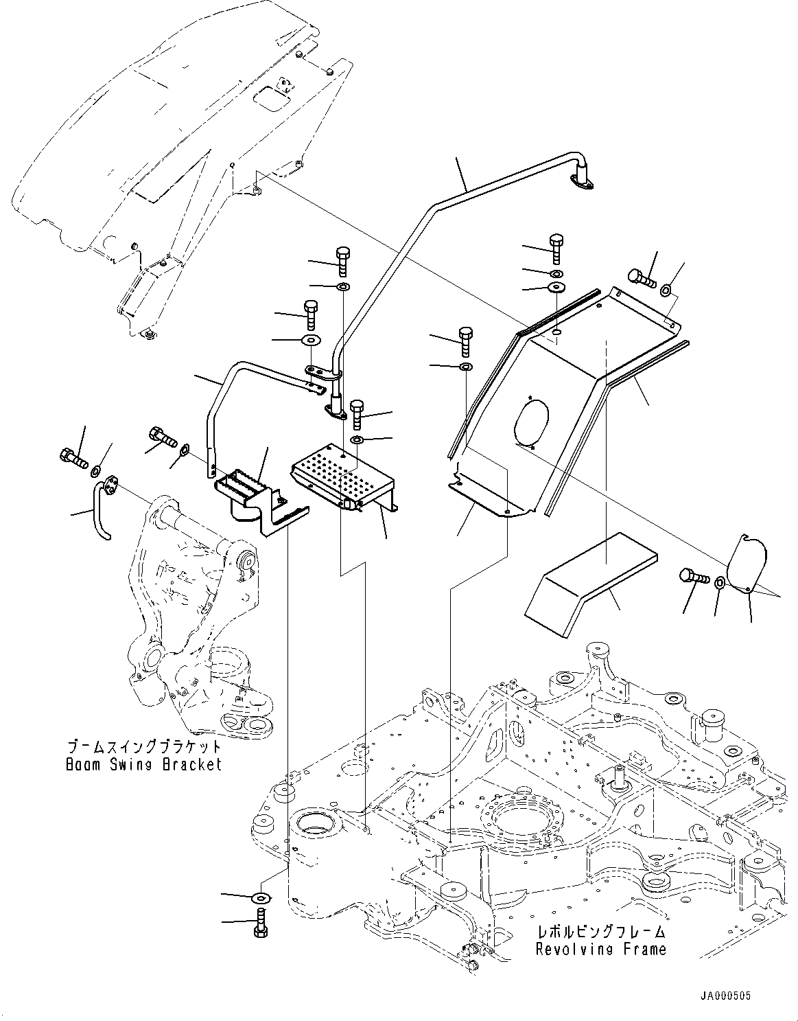 Подножка 22P-54-11751 KOMATSU