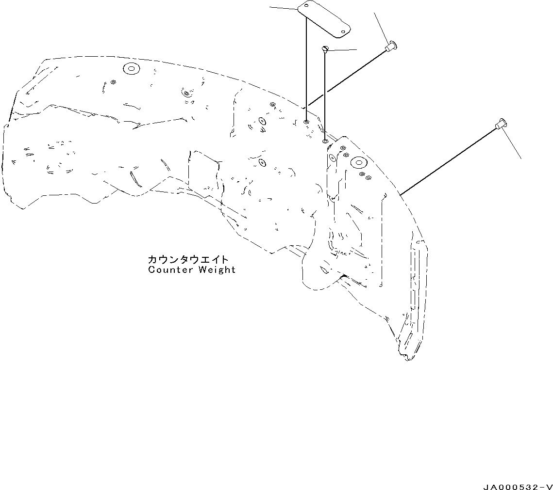 Пластина 22P-46-11421 KOMATSU