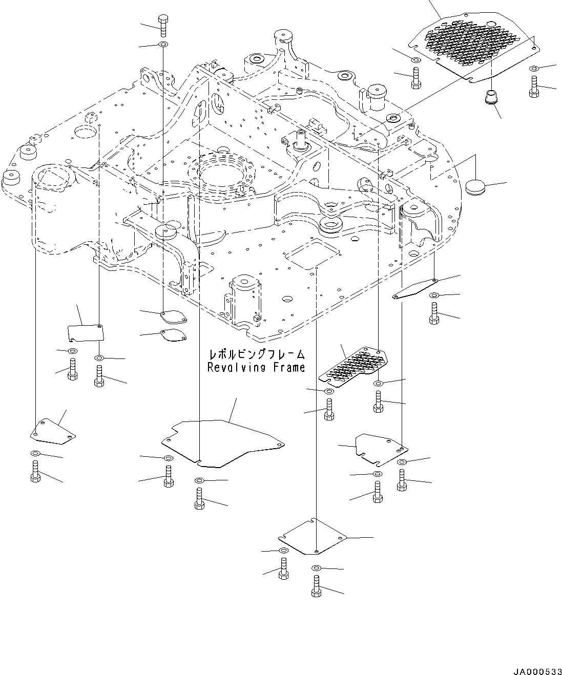 Крышка 22P-54-11481 KOMATSU