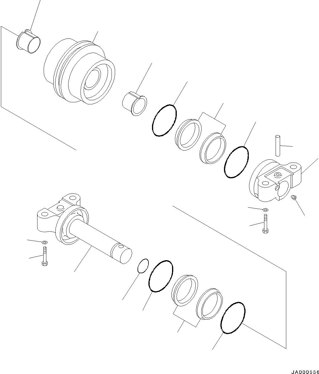 Опорный каток в сборе 201-30-00314 KOMATSU