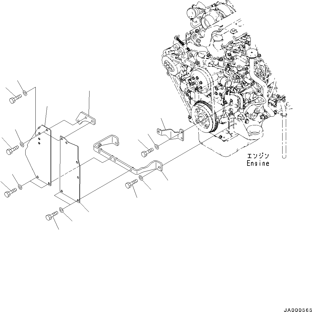 Кронштейн 11Y-01-32791 KOMATSU