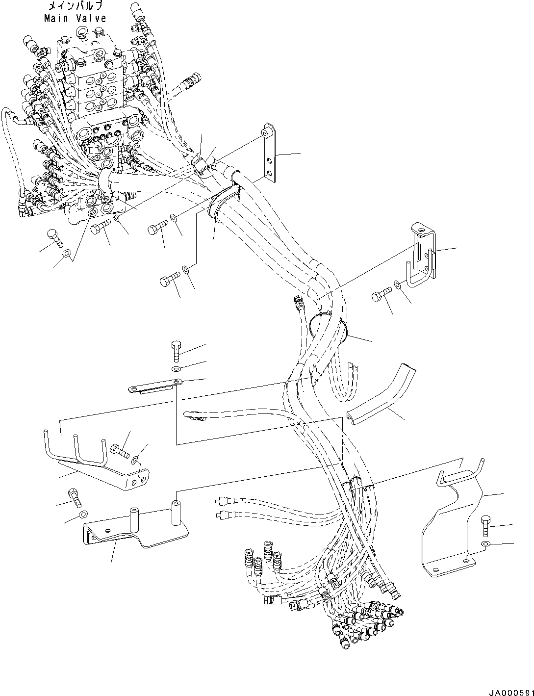Кронштейн 21D-62-31590 KOMATSU