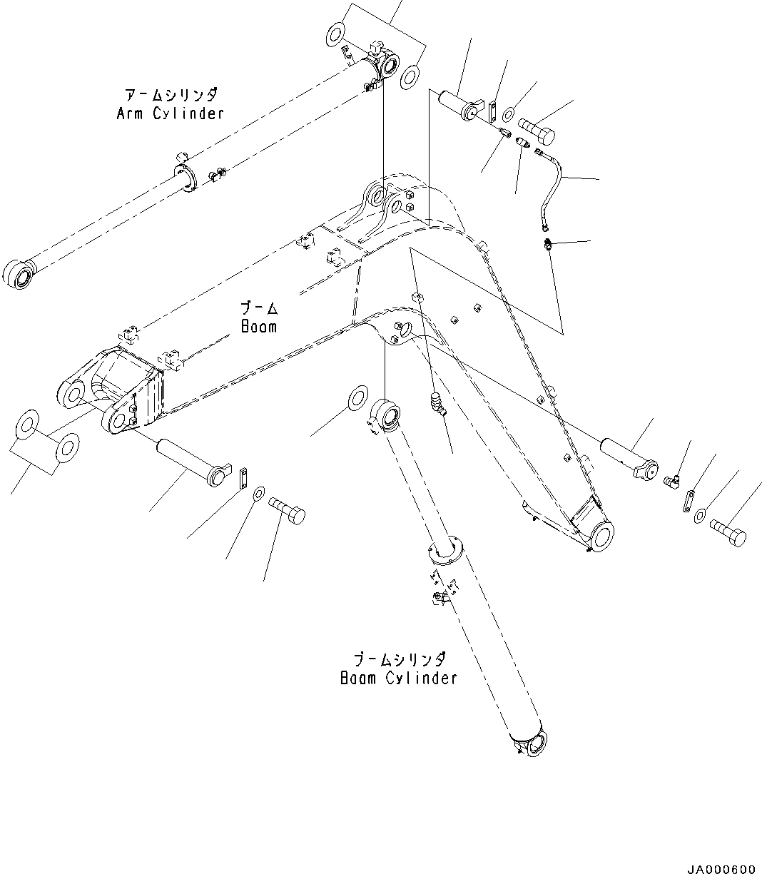 Шланг с коническим уплотнением 07631-002A4 KOMATSU