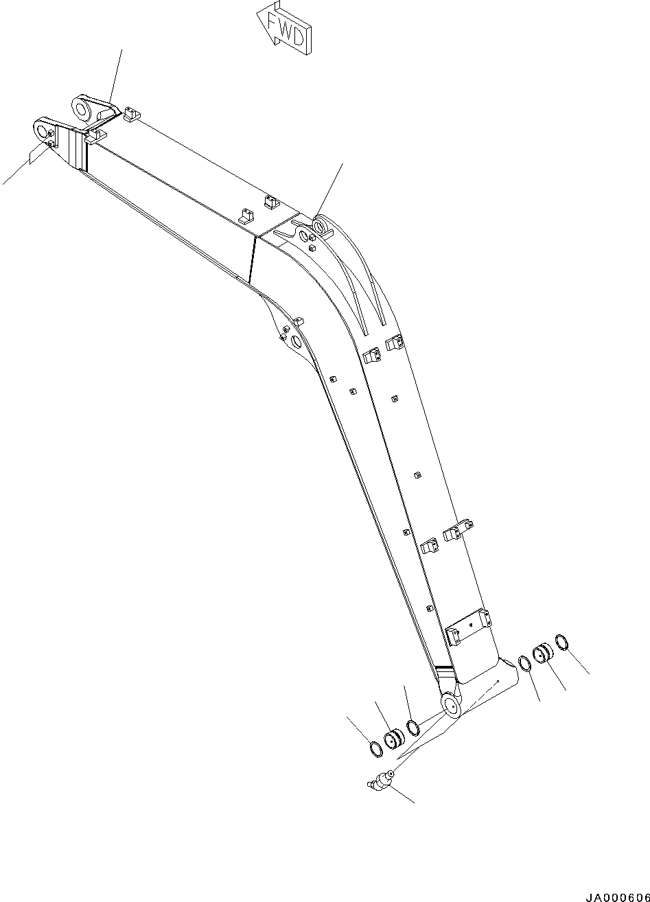 BOOM, ASSEMBLY 22P-70-R1122 KOMATSU