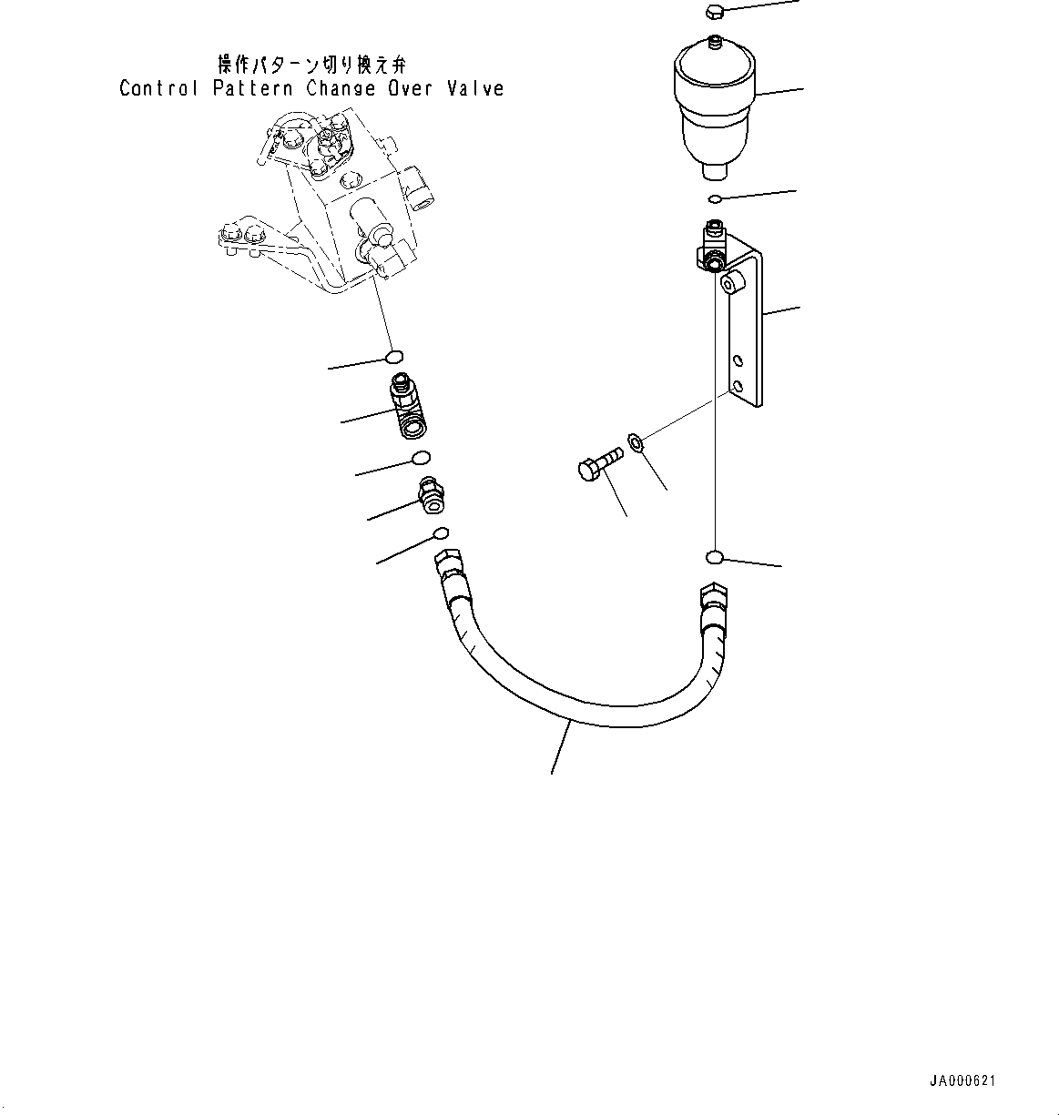 Шланг с торцевым уплотнением 02755-005A7 KOMATSU