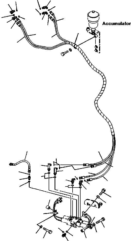 HOSE, L=2510MM 22P-62-13250 KOMATSU