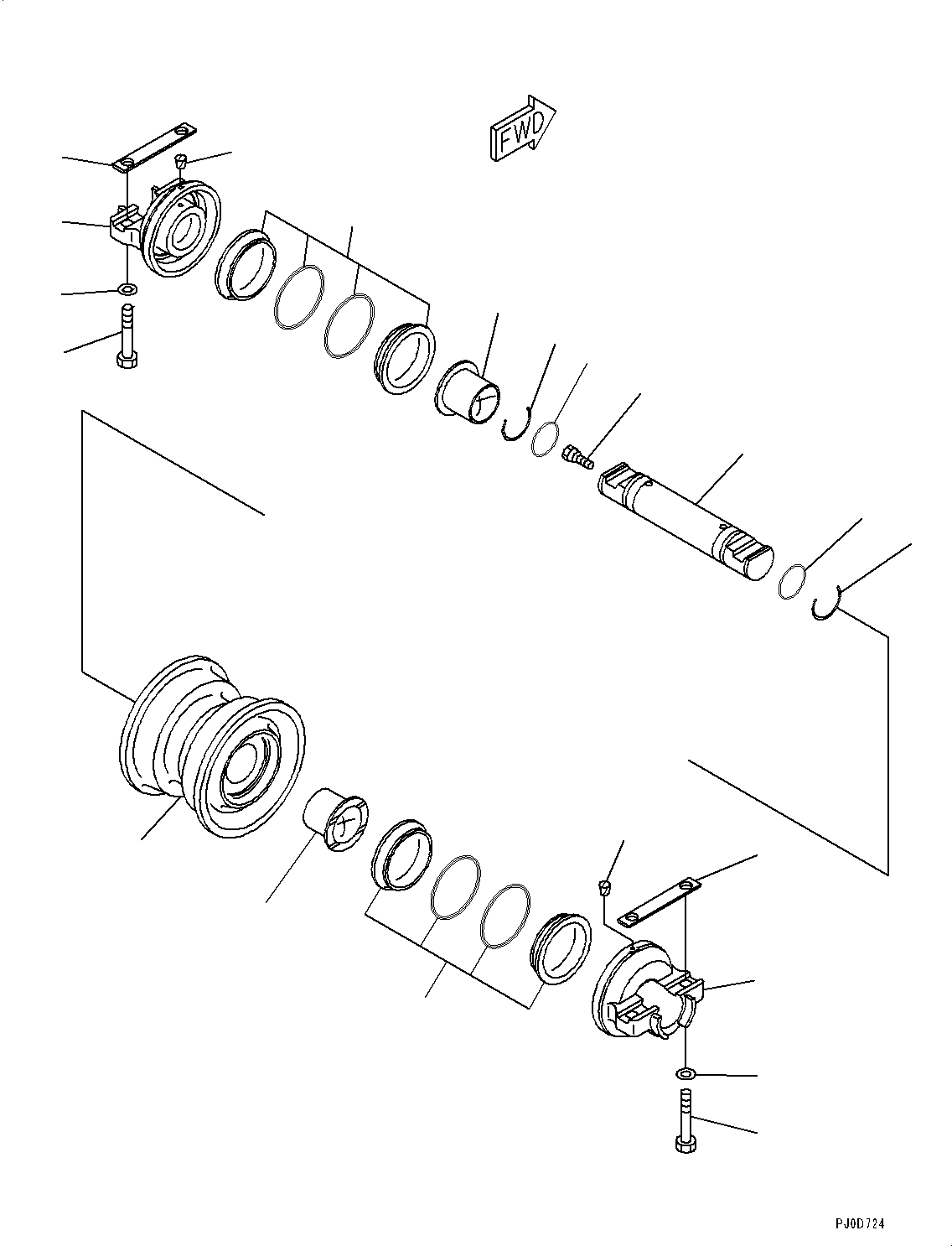 Опорный каток в сборе 113-30-00170 KOMATSU