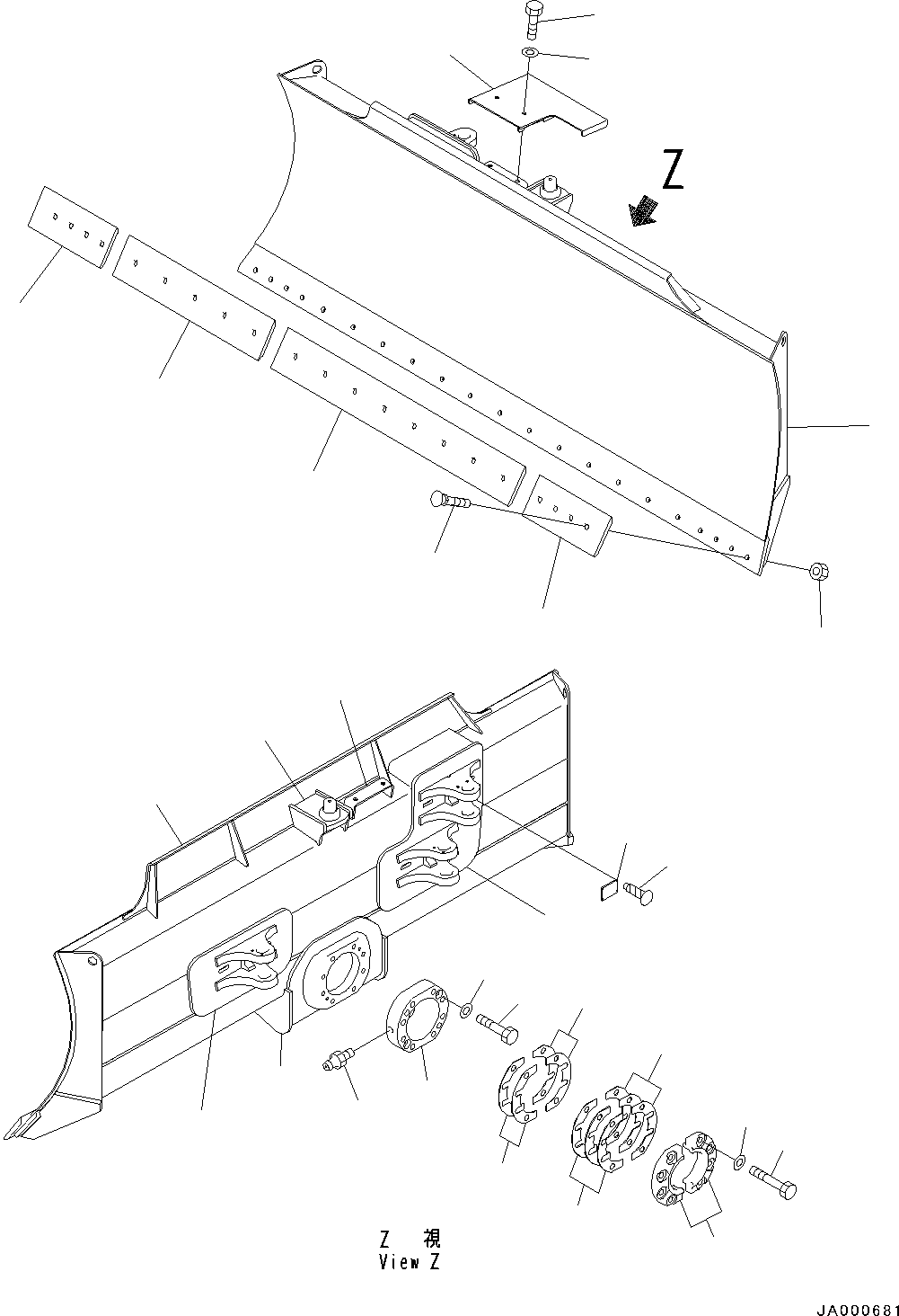 Blade Assembly, W=2671mm 11Y-72-36101 KOMATSU
