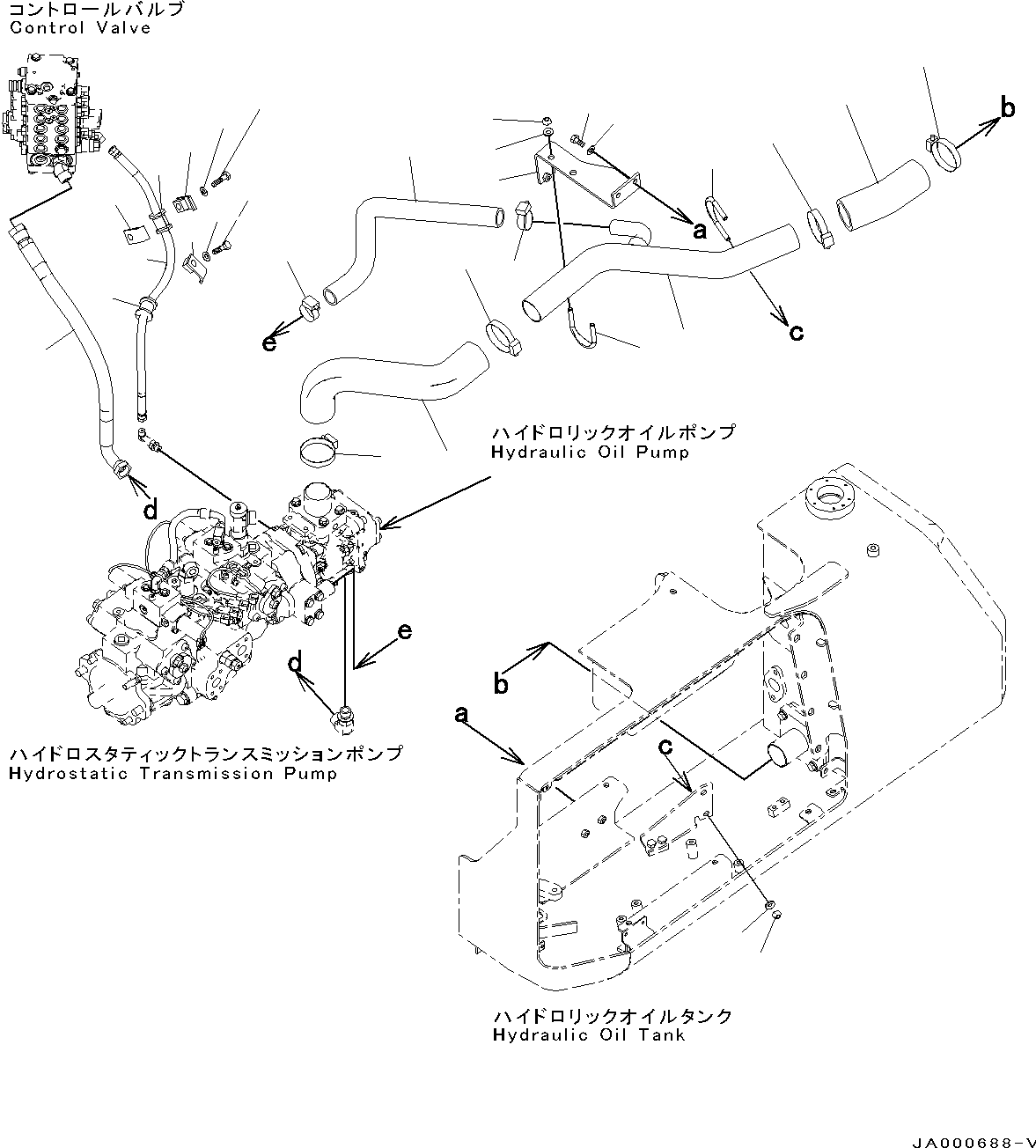 Шланг с торцевым уплотнением 02757-006A6 KOMATSU