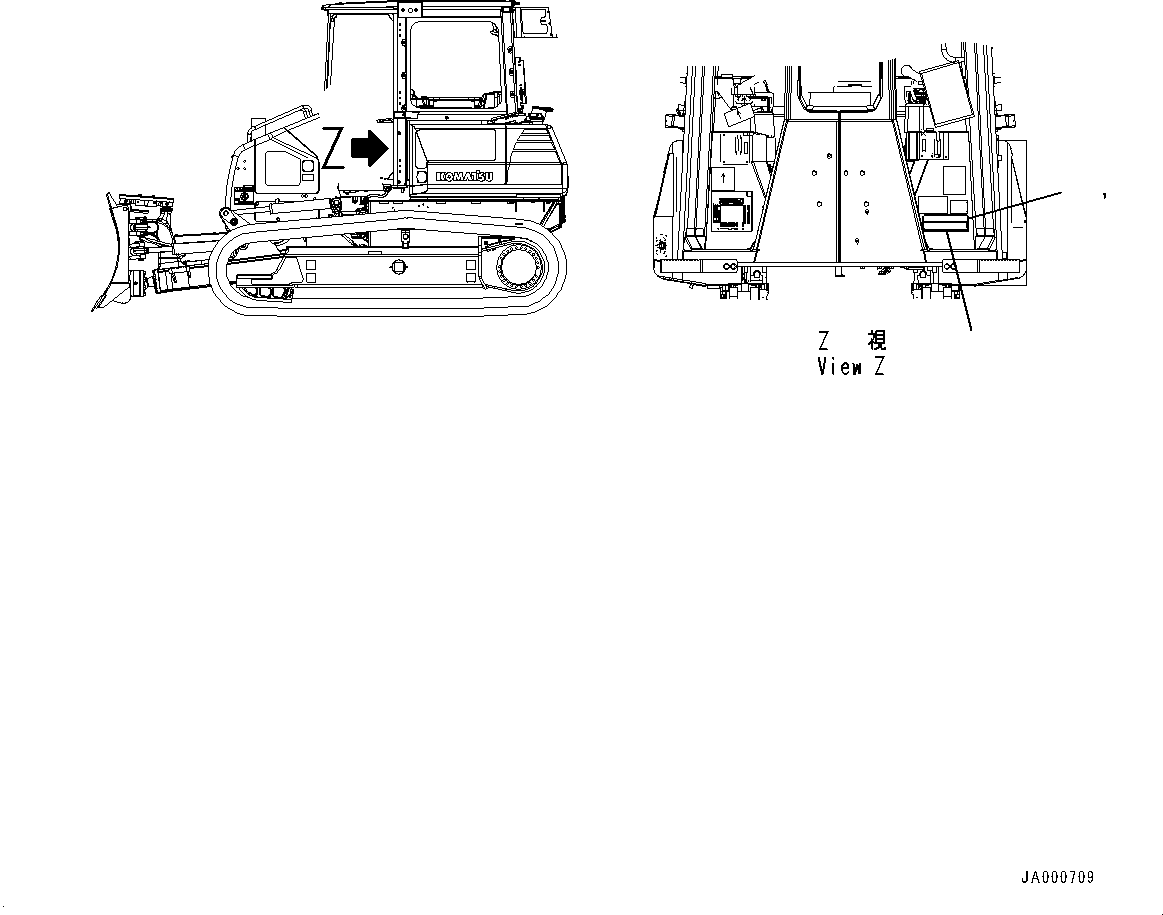 Табличка предупреждающая ROPS/FOPS (09620-A2101) KOMATSU