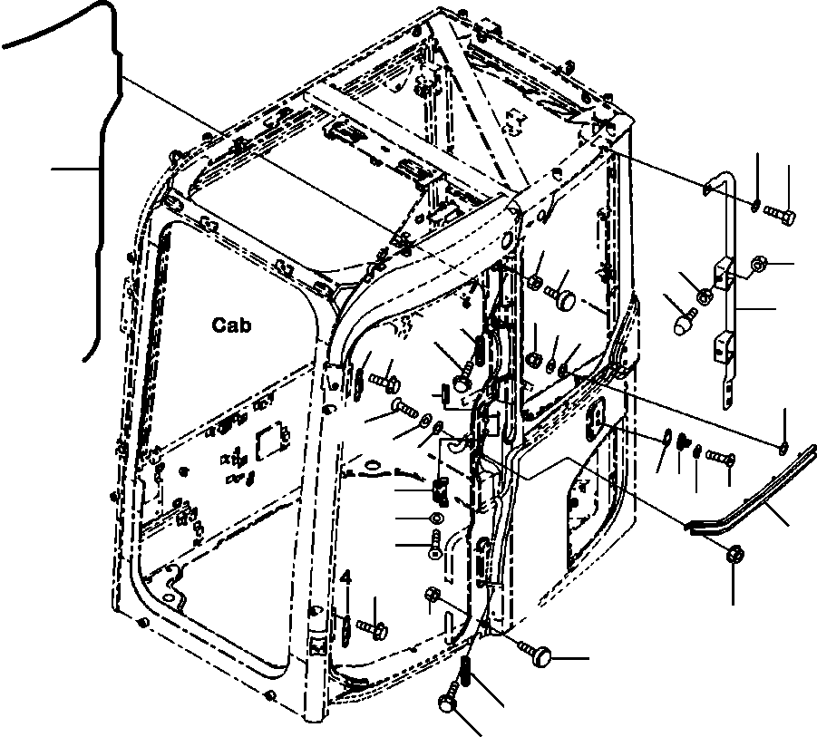 Облицовка 22P-53-17150 KOMATSU