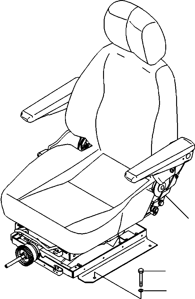 Operator's Seat 22P-57-11201 KOMATSU