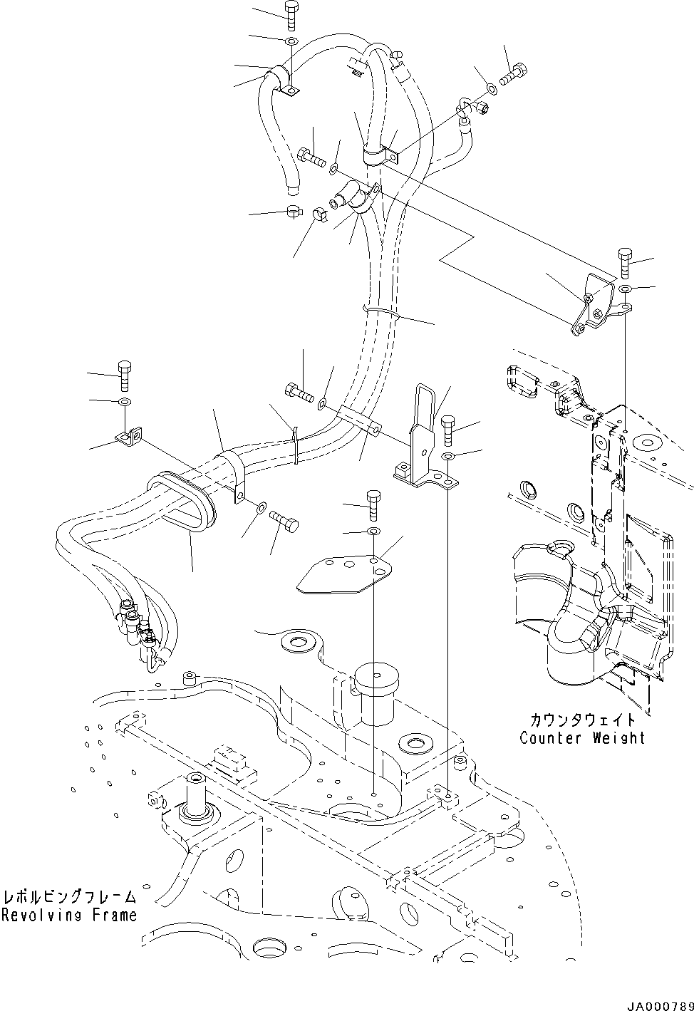 Проходная втулка 22P-979-1280 KOMATSU