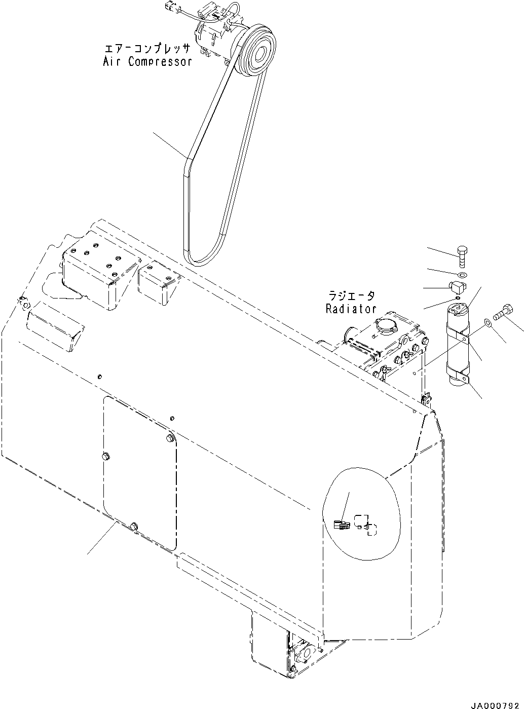 Зажим 22P-979-1140 KOMATSU