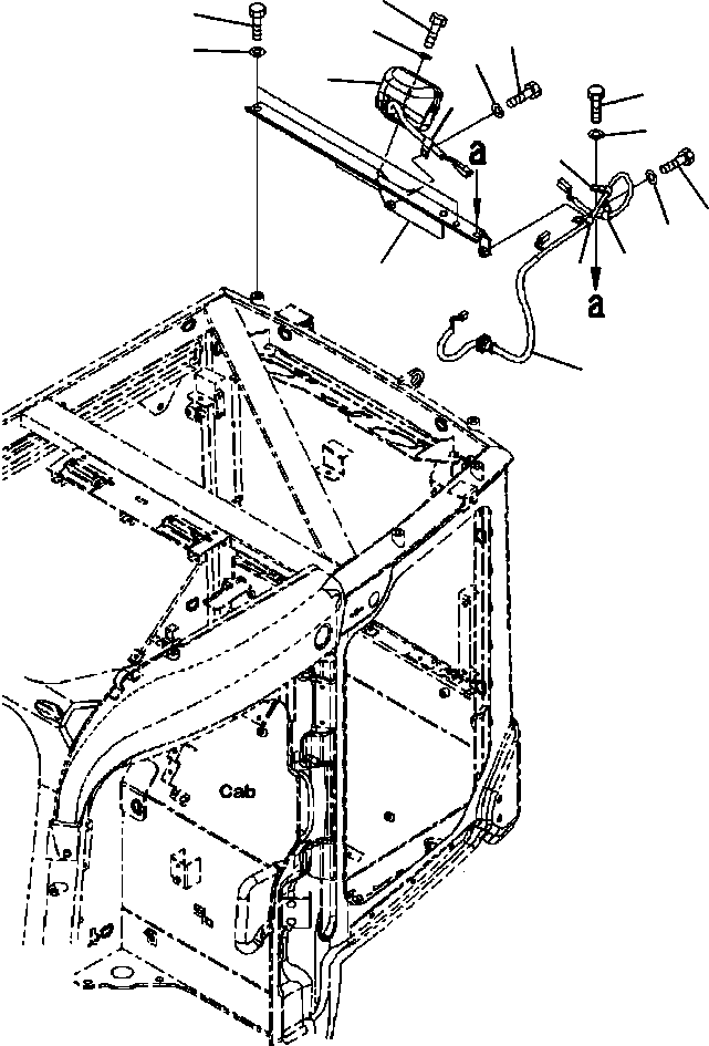 Кронштейн 22P-53-18740 KOMATSU